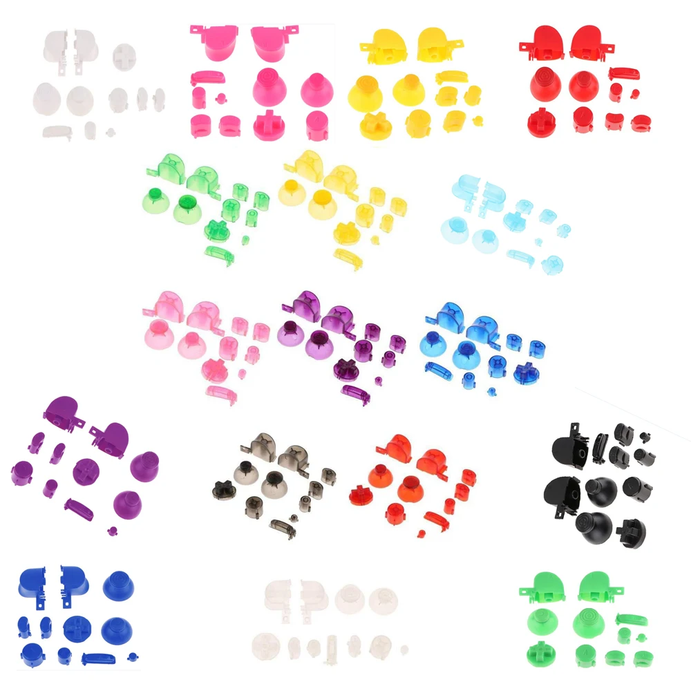 

20sets Analog Stick Cap Buttons Keypads Y X A B Z Buttons for Game cube for N-G-C controller Joystick