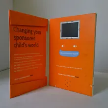 10 дюймов настраиваемый цифровой видео приветствие приглашение карты, брошюры для рождества и свадьбы