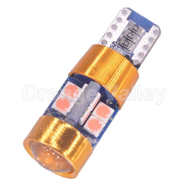 100 шт. T10 светодиодный 194 501 W5W 19 SMD 3030 Canbus безотказный автомобильный клиновидный фонарь внутренняя лампа DC 12 V 16 V объектив