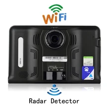 Udricare 7 inch GPS Android GPS Navigation DVR Video Recorder 16G Radar Detector WiFi Internet FM Transmit Tablet GPS Free Map