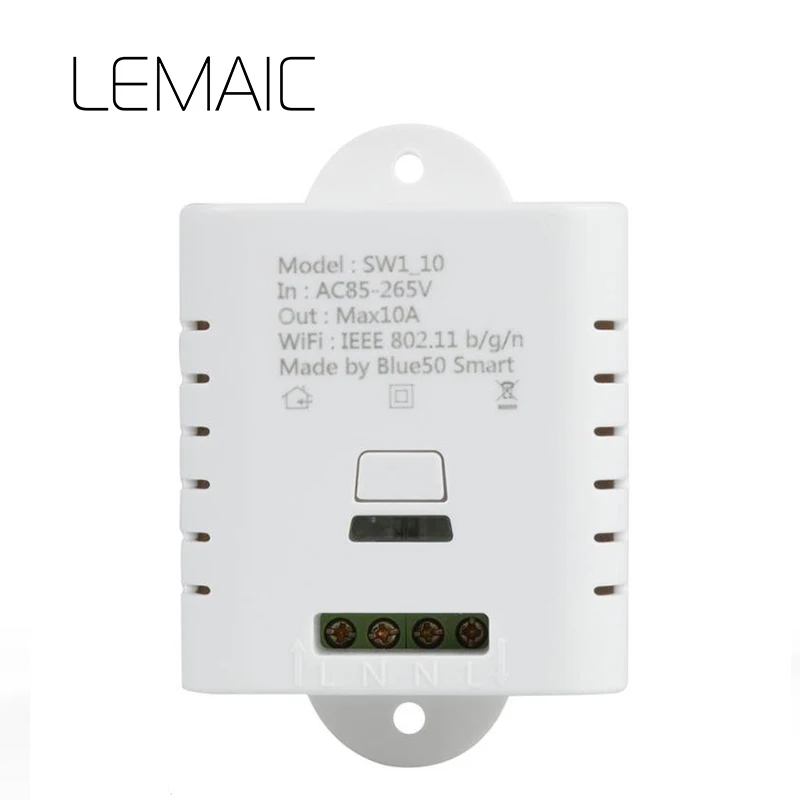 

LEMAIC WiFi Smart Switch Smart Home Automation Module APP Remote Control Share Control Work with Amazon Alexa Google Home