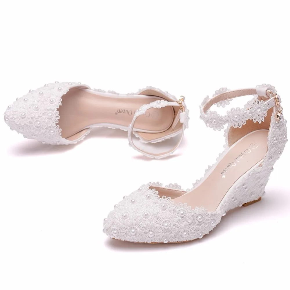 bridal platform wedges