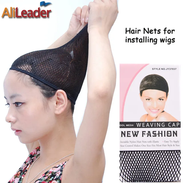 New Fashion Black Weaving Net For Hair One Size Fits All Mesh New Fashion Black Weaving Net For Hair One Size Fits All Mesh Cap Open End