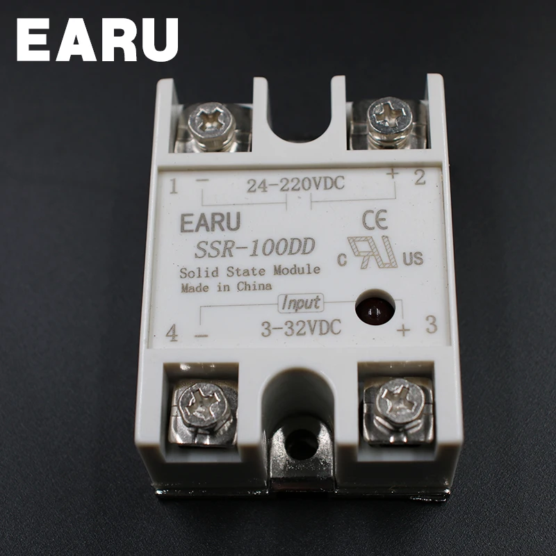 Твердотельное реле SSR 100DD 100A 3 32V DC вход к 24 220V 100 DD промышленное управление оптом с