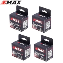 4x EMax 9g Высокочувствительный Мини Sub Micro Servo ES08A 8g ES08 3D RC самолет вертолет ES08MD ES08MA MG90S