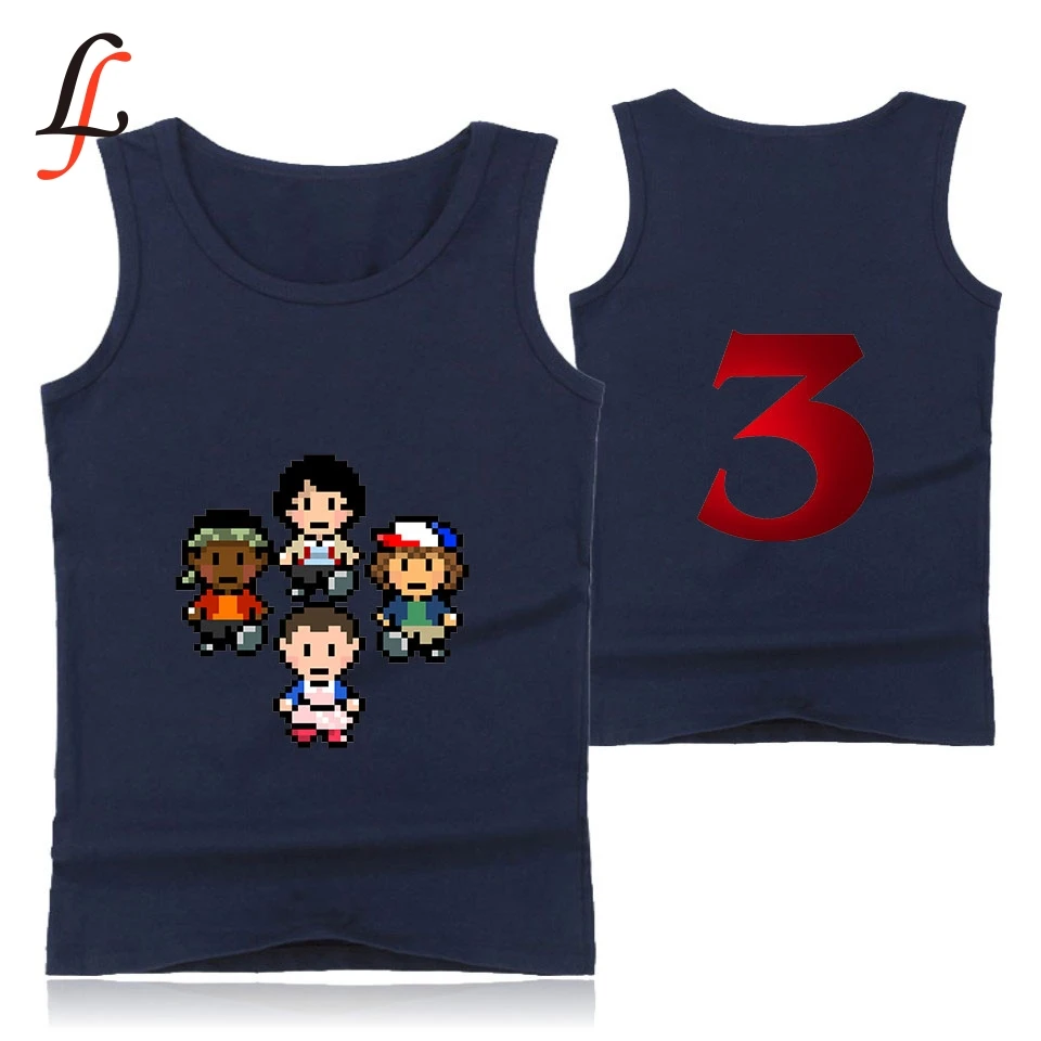 Casual Tank Top Sleeveless Vest Bodybuilding Gymclothing Stranger things Tank Tops Summer Male fitness Men/Women BAMBAM