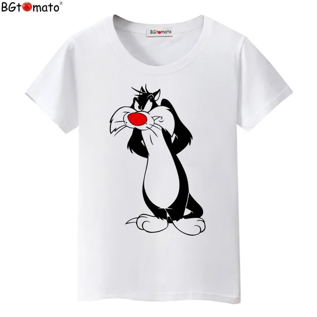 Leuke Cartoon Nieuwe Vrouwen T Originaliteit Mode Bgtomato Shirt RjL35A4