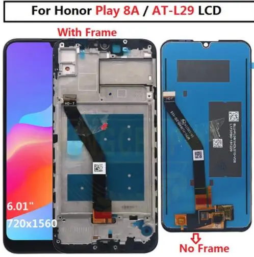 Для huawei honor play 8a/honor 8a Крышка батарейного отсека задняя стеклянная панель Задняя Дверь Корпус чехол для honor play 8a Крышка батарейного отсека