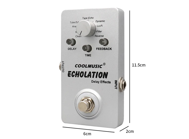 Coolmusic Digital Echolation Delay гитарная педаль с 9 эффектами