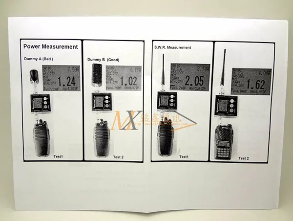 VSWR 1,00-19,9 цифровой VHF UHF 125-525 МГц SURECOM SW-102 с 2 шт. RF адаптер для радио тестовой рации КСВ метр 120 Вт