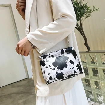 

AUAU-Women Shoulder Snake Skin Print Envelope Messenger Bags Fashion Crossbody Clutch Bag