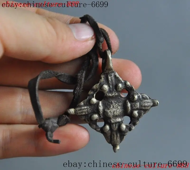 Старинная тибетская бронза буддизм храм Phurpa Dorje Pestle Vajra FaQi амулет кулон | Дом и сад