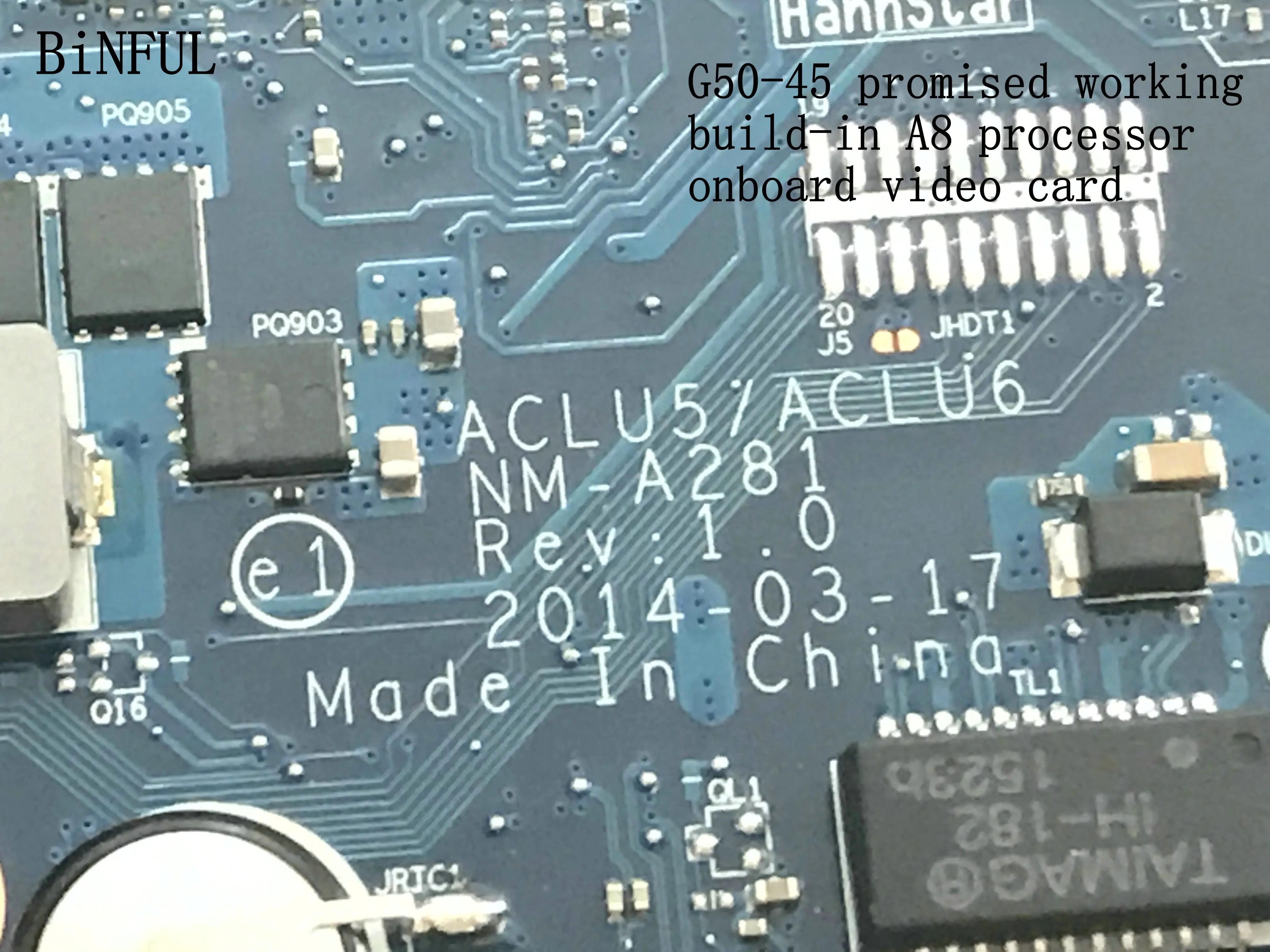 Быстрая доставка. Совершенно новая ACLU5 / ACLU6 NM A281 G50 45 материнская плата для LENOVO
