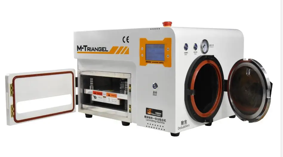 17 AC 110V US Plug M-Triangel изогнутый экран OCA вакуумный ламинатор и машина для удаления пузырей ламинатор и дебюблер для ремонта ЖК-экрана - Цвет: 17 AC 110V US Plug