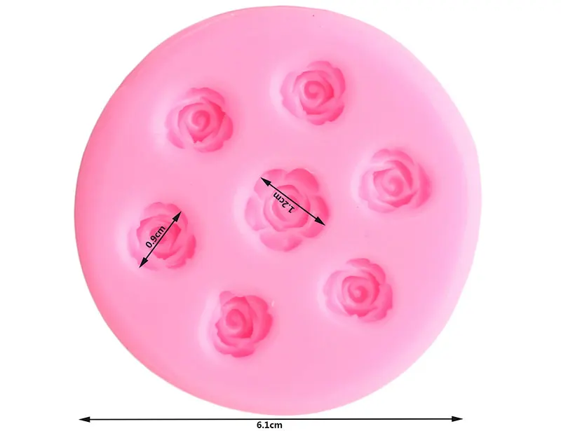Rose Flower Silicone Molds Chocolate Fondant Mold Sugarcraft Cupcake Topper Wedding Cake Decorating Tools Fimo Clay Candy Moulds