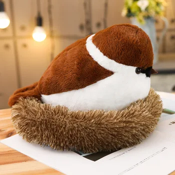 

2019 newest Sparrow Simulated Animal stuffed Plush toy for Kids Birthday Gift