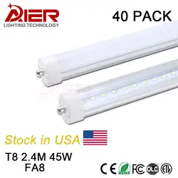 США со + FA8 один pin 2400 мм led light tube 8ft с 192 шт. SMD2835