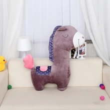 Чучело 100 см Плюшевые фиолетовая игрушечная лошадь лошадка с куклой Подушка подарок w1281