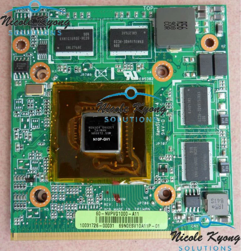 GT120M GT 120M N10P-GV1 K51IO Ver 1,1 60-NVPVG1100-A01.