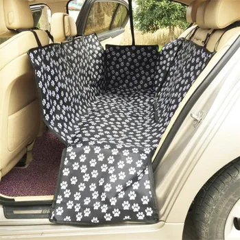

Pet carriers Oxford Fabric Paw pattern Car Pet Seat Cover Dog Car Back Seat Carrier Waterproof Pet Mat Hammock Cushion Protector