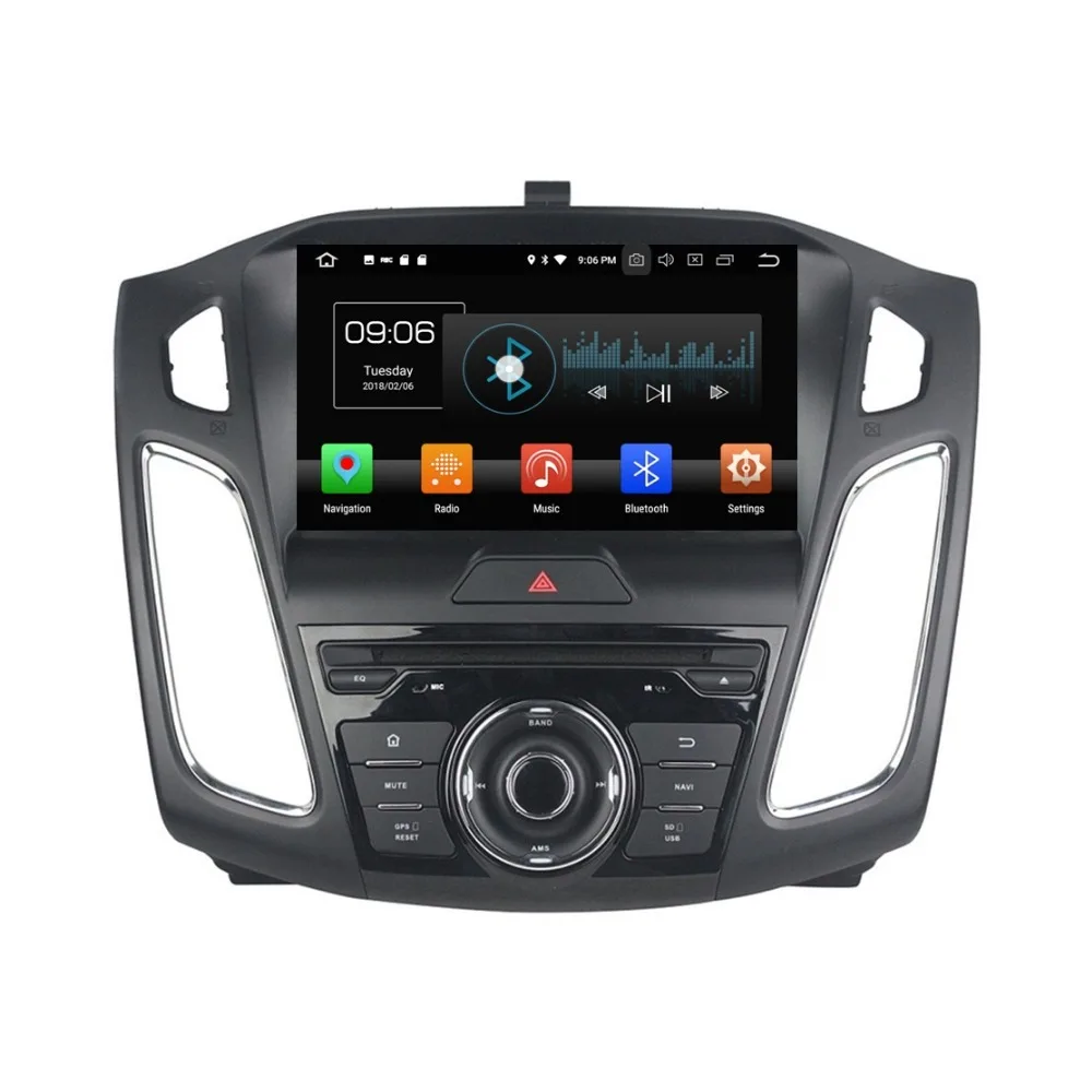 Flash Deal 4GB RAM Octa Core 1 din 9" Android 8.0 Car DVD Player for Ford Focus GPS Navigation Radio Bluetooth 4G WIFI USB DVR 32GB ROM 1