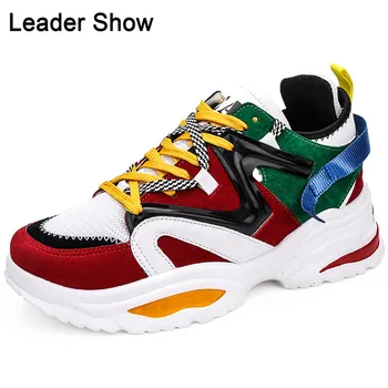 

2019 Sneakers for Women Outdoor Hot Sale Comfortable Unisex Running Shoe Light Trend Adult Sport Shoe Thick Bottom Men Run Shoes