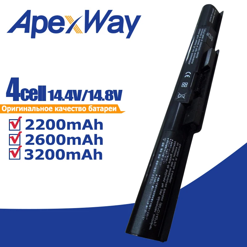 ApexWay 14,4 v 4 ячейки Батарея VGP-BPS35 для sony VAIO VGP-BPS35A подходит 14E подходит 15E F15316SCW F14316SCW F1431AYCW F1431AYCP F1531AYCW