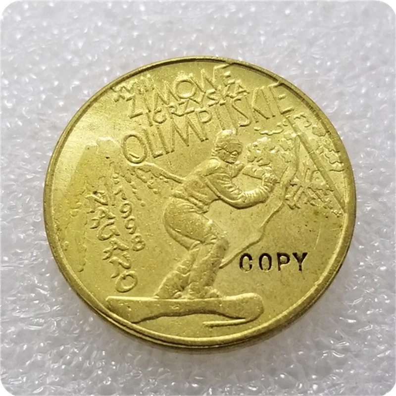 1998 польский nordic 2 ZL копия монет - Цвет: XVIII Winter Olympic