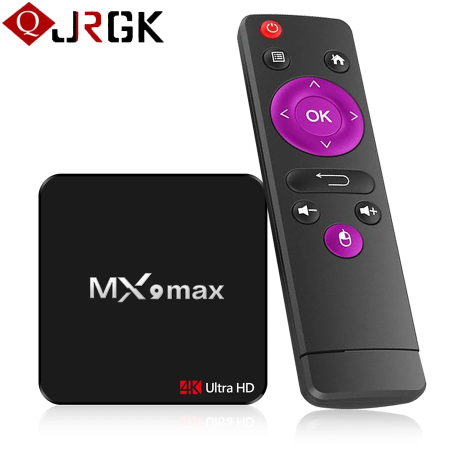

4k Ultra HDR TV Box MX9 MAX Android 7.1 Smart Boxes RK3328 Quad Core 2G 16G Set Top Box 2.4G Wifi USB 3.0 HDMI 2.0 Media Player