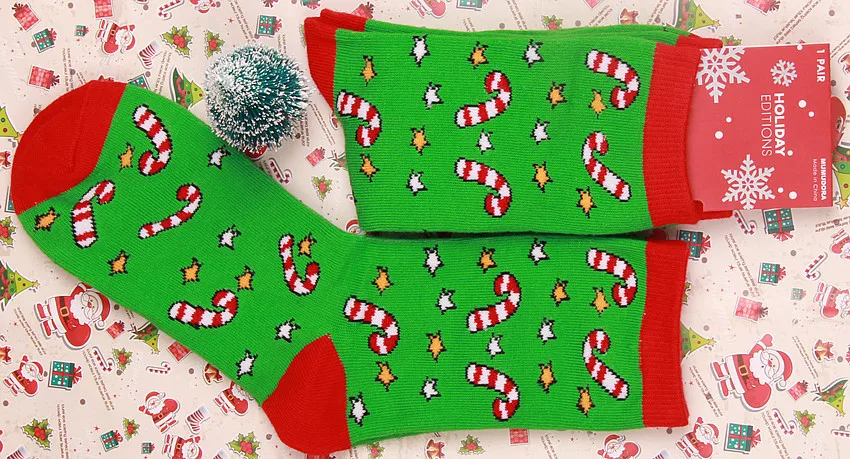 KYLIE/розовые, 10 шт., новогодние, рождественские носки для женщин и девочек, Носки с рисунком Санта-Клауса, снеговика, оленя, Calcetines happy lucky, красные носки