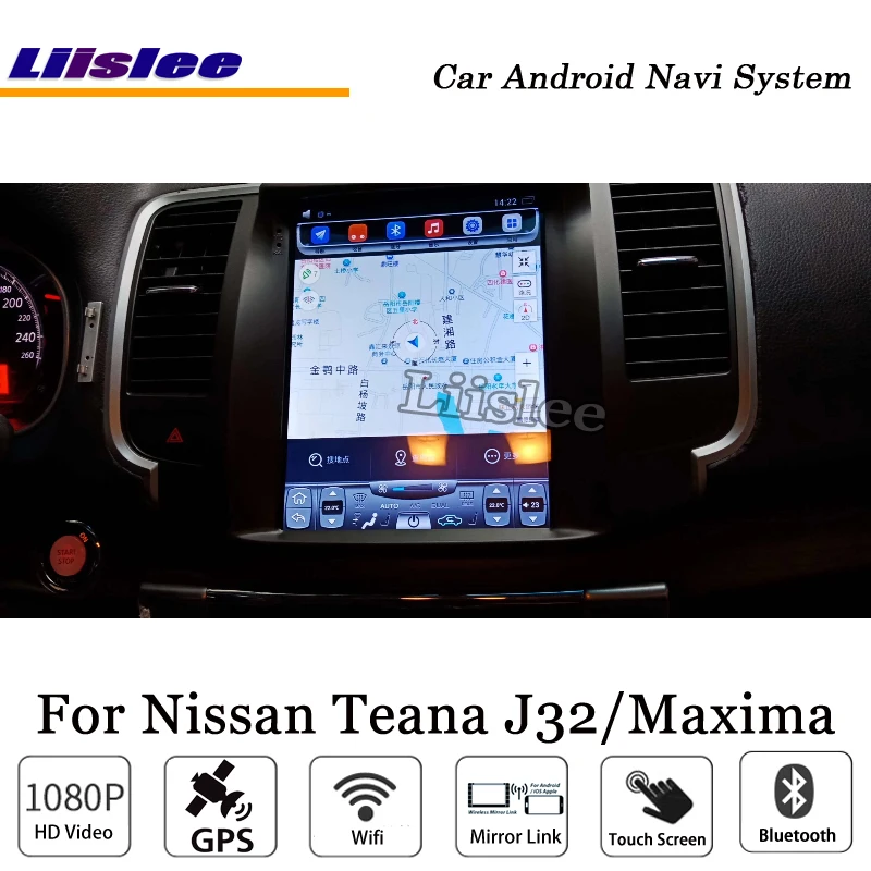 Liislee 10,4 дюймов Android автомобильный мультимедийный для Nissan Teana J32 Maxima 2008~ 2013 радио стерео BT FM gps карта Navi навигационная система