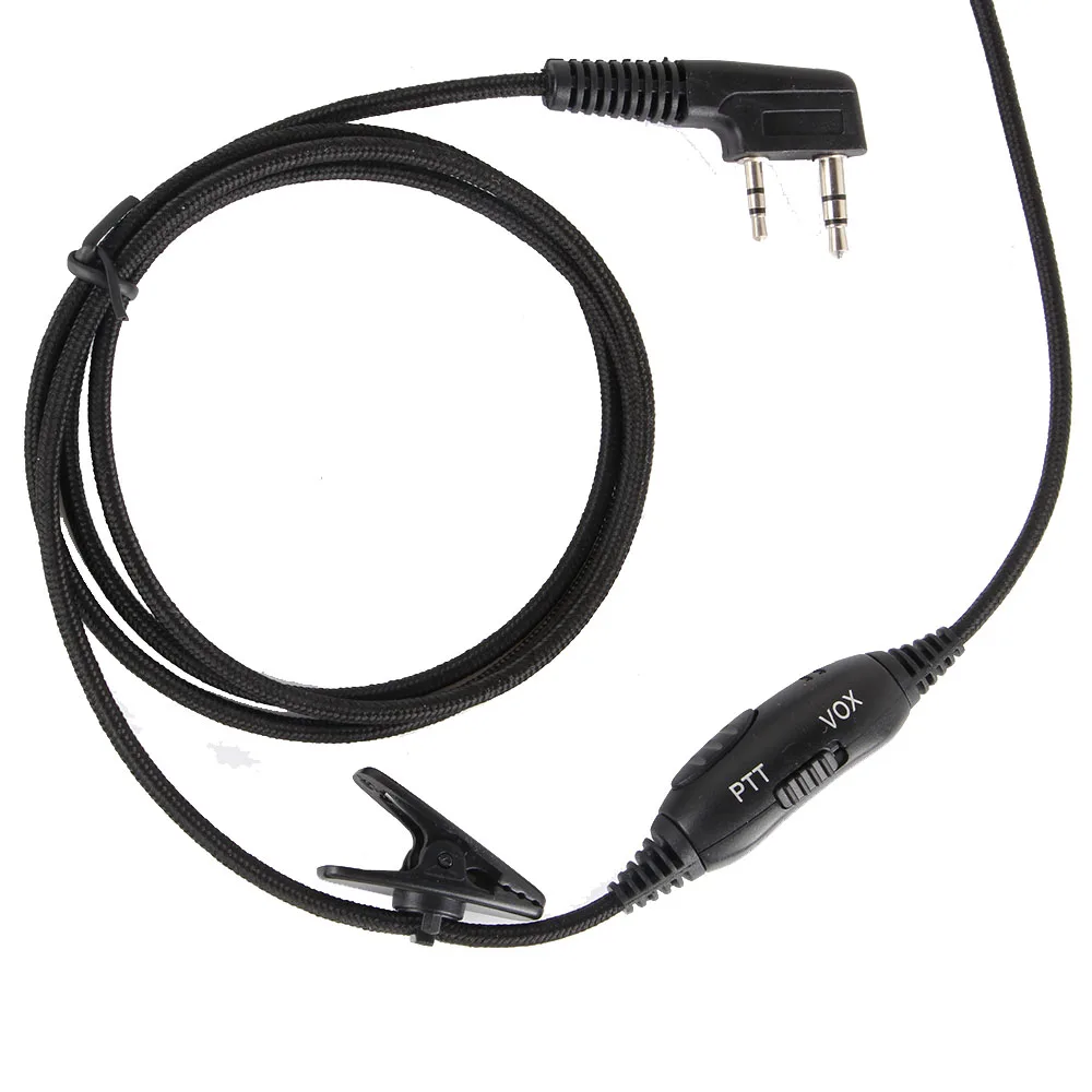 2 контактный наушник гарнитура микрофон наушники PTT VOX для Kenwood Baofeng портативный