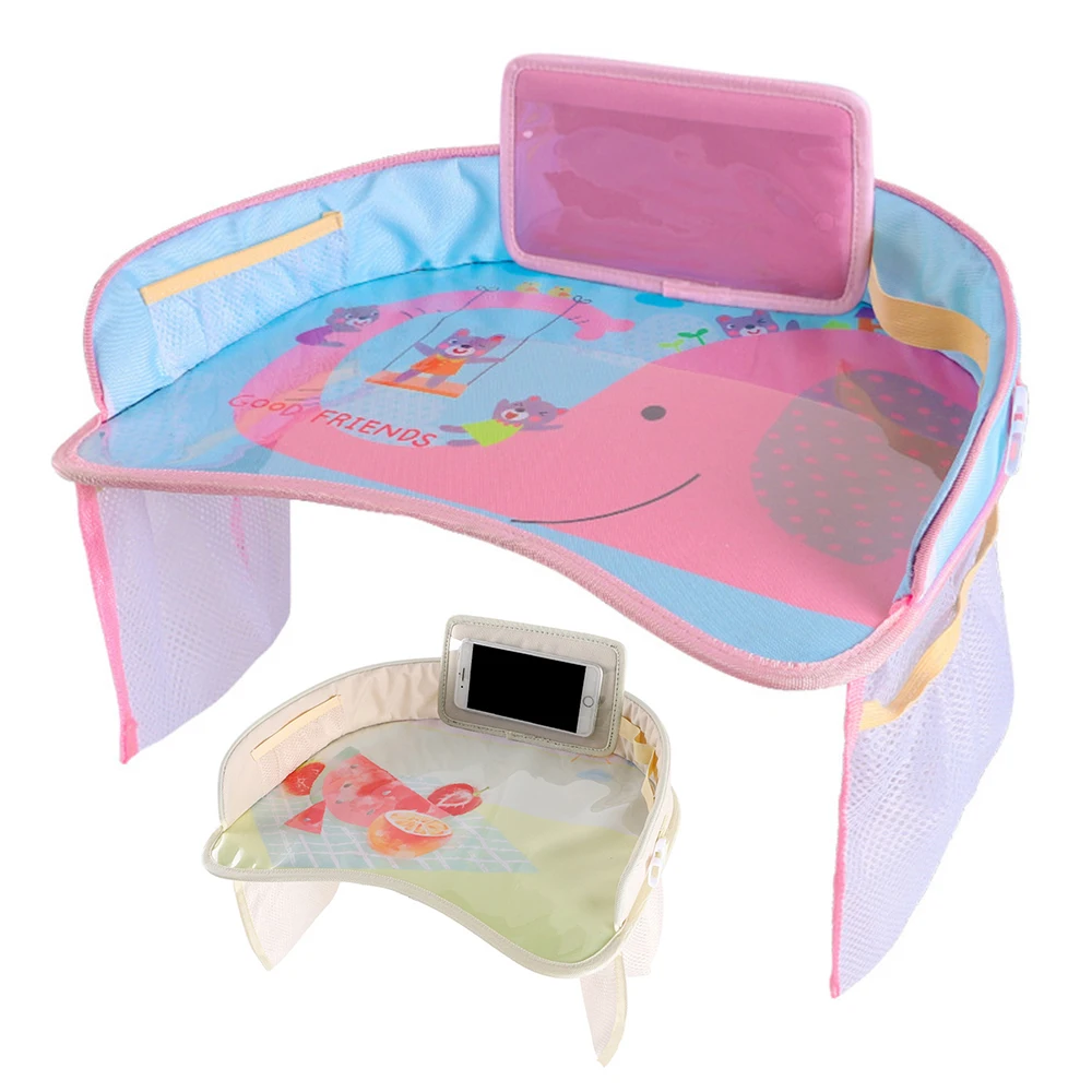 

Cartoon Waterproof Stroller Organizer Tray Stroller Accessories Bag For Stroller Toys Multifunctional Dining Drink Table