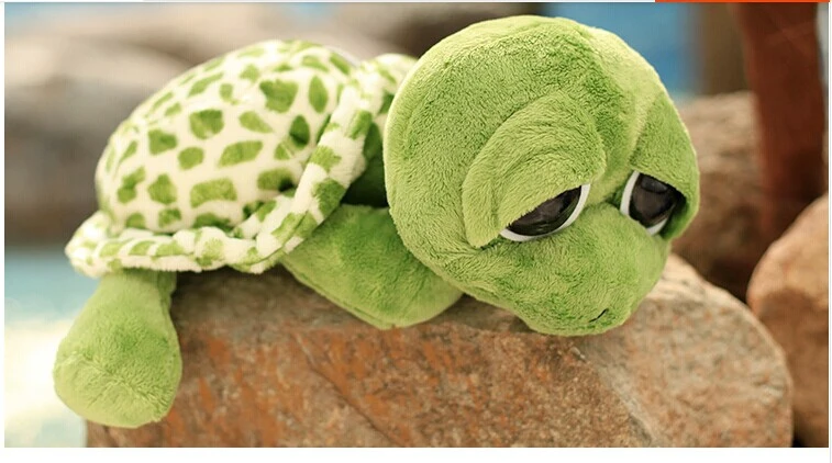 EUWLY Tortue Peluche Cadeau Poupée en Peluche en Tortue Verte Jouet en Peluche en Tortue Verte Mignon Oreiller en La Saint-Valentin Cadeau Vert