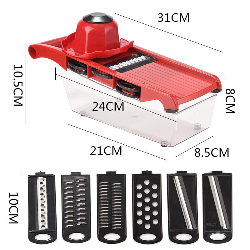 6 в 1 мандолина Овощечистка Терка овощи Резак Инструменты морковь Терка лук овощерезка кухонные аксессуары