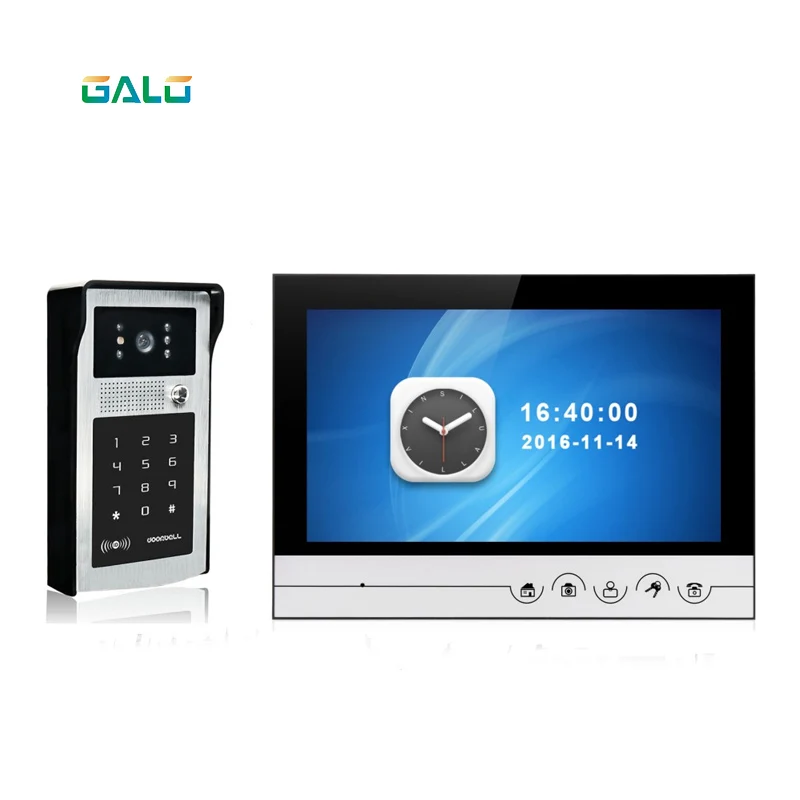 

9inch color tft lcd good night vision video door phone for villa