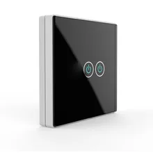 Smart Touch Беспроводной выключатель 2 переключатель емкостный ручной выключатель Беспроводной удаленного Управление Стекло A.19
