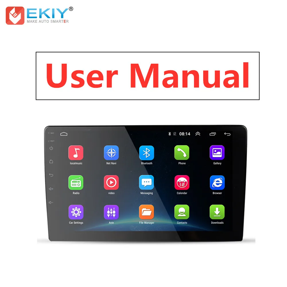 Ekiy Автомобильный мультимедийный плеер Android Car Raido Руководство пользователя