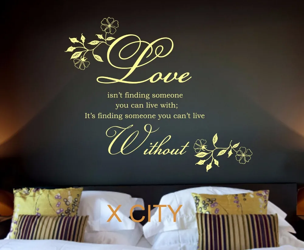 

Love Isn't Finding Quote WORDS WALL ART STICKER REMOVABLE VINYL TRANSFER DECAL HOME ROOM DECORATION S M L