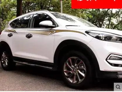 Для Zotye T300/T600/T700/SR7/SR9/Damai X5/X7 цветная полоса кузова Lahua линия талии Автомобиля Стикер Украшение кузова автомобиля - Название цвета: taiwan material