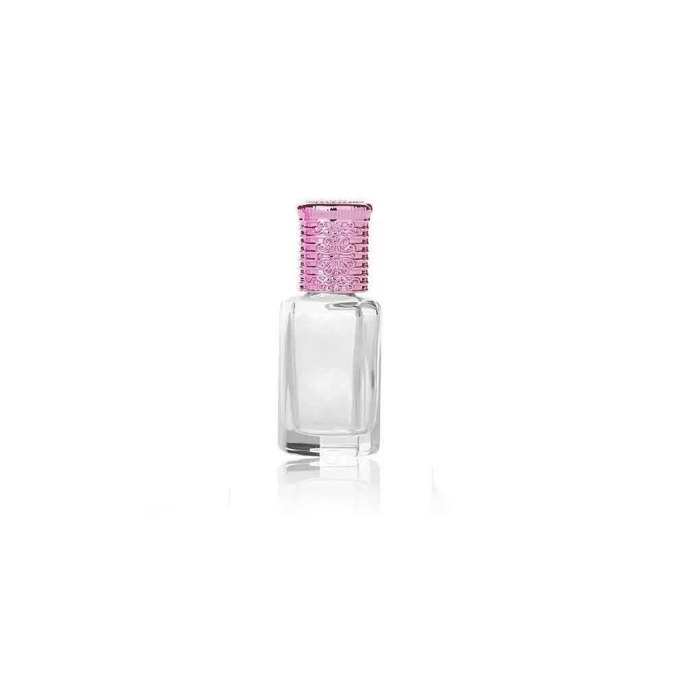 Pink MUB-3 мл 10 мл восьмиугольная стеклянная бутылка с крышкой, флакон с ароматом, флаконы с роликами для духов, упаковка эфирного масла - Цвет: Pink