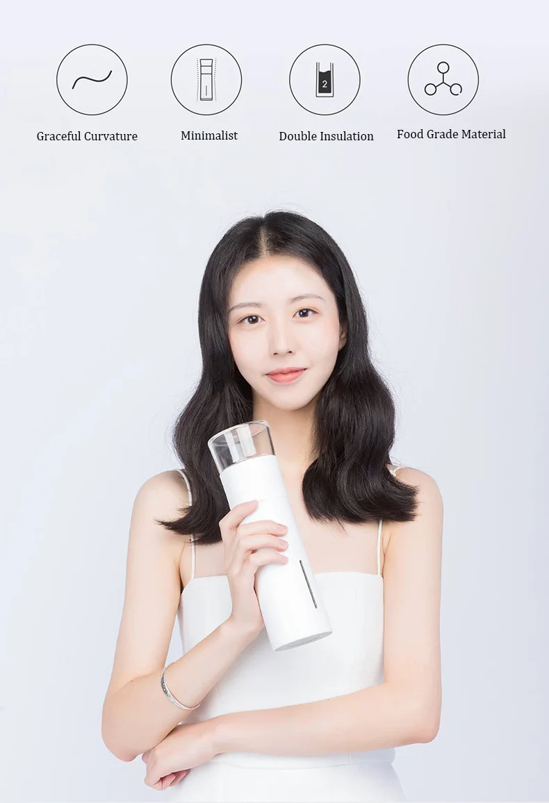 Xiaomi 300ml Portable water bottle sport bottle Travel Mugs Thermal Cup Tea Infuser Bottle sports Tea Filter Glass Tea Bottle hot sale (4)