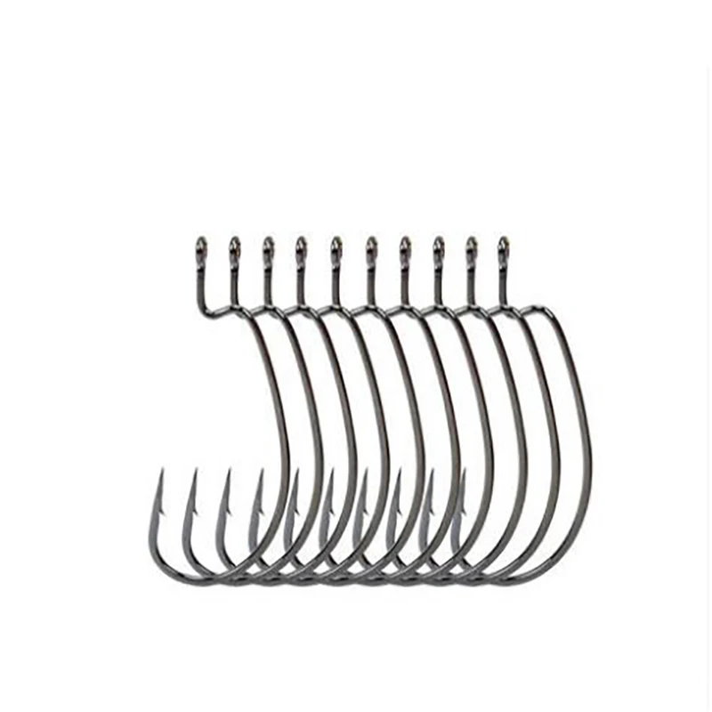 

Trulinoya Fishing hooks 31mm 37mm 43mm 46mm 53mm 58mm Wide-belly crank high quality High-carbon hook Soft bait the hook