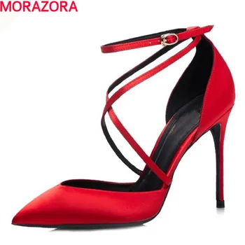 

MORAZORA 2018 new summer sexy women pumps shoes fashion extreme high heels party shoes single shoes big size 34-45