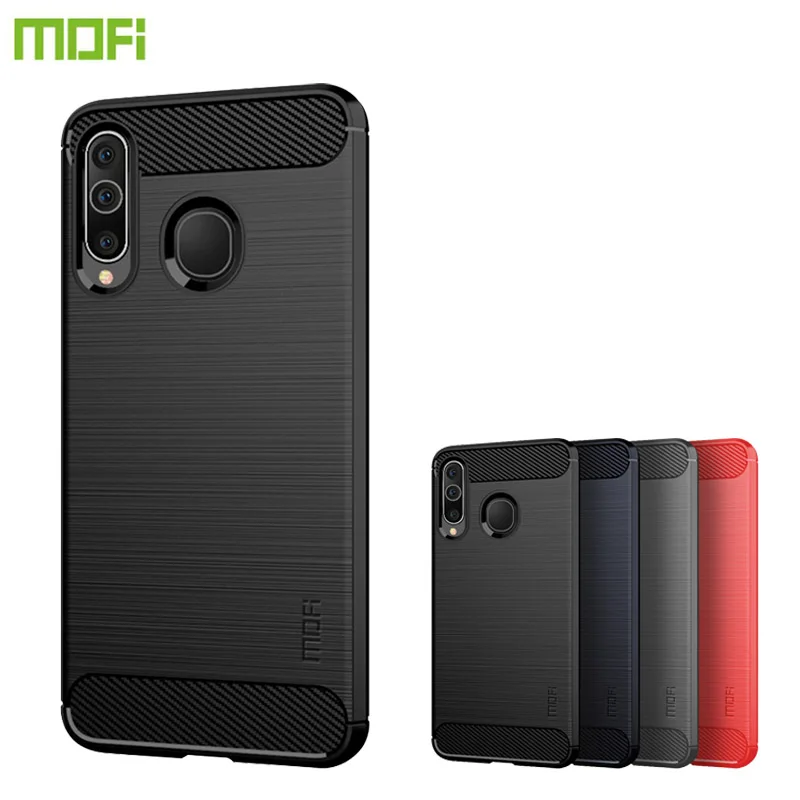 MOFi For Samsung Galaxy A60 Case Luxury Carbon Fiber Anti-drop TPU Soft Cover Cases For Samsung Galaxy A60 Back Cover