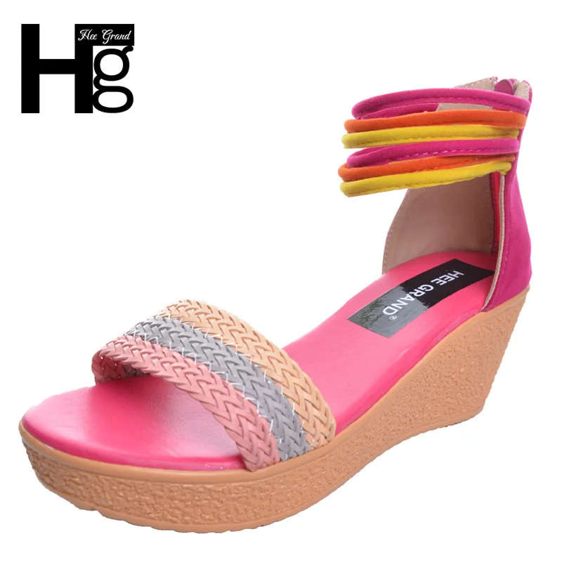 WOMENS FLATFORM PLATFORM FLAT GLADIATOR FISHERMAN FOOTBED SANDALS SIZE 3-8