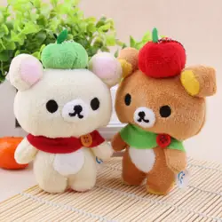 Прекрасные 1 шт Kawaii постоянный 11 см медведь Rilakkuma Животные плюшевые игрушки брелок с мишкой сумка игрушки-брелоки для детей Рождественский