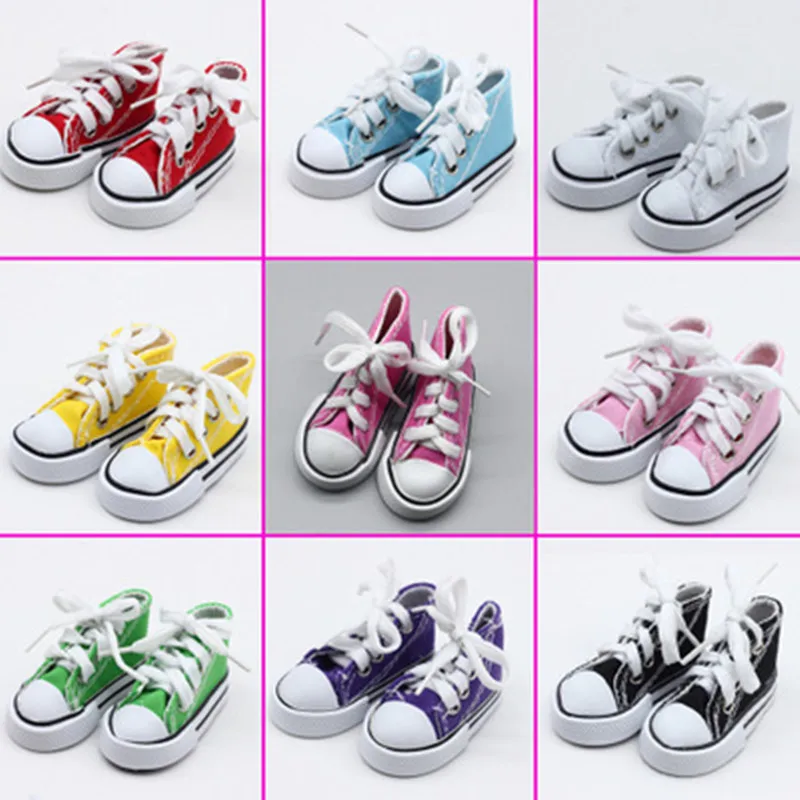 

New Style 7.5cm Baby Doll Shoes Baby Doll Clothes Accessories Handmade Sneakers For Girl Dolls