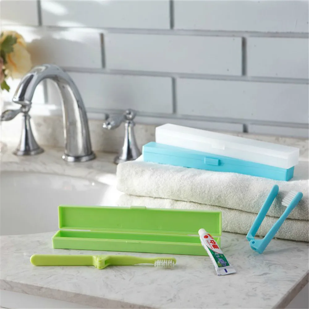 

3PCS Portable Toothbrush Holder Bathroom Accessories Multifunctionl Toothbrush Case Holder Camping Hiking Travel Storage Box