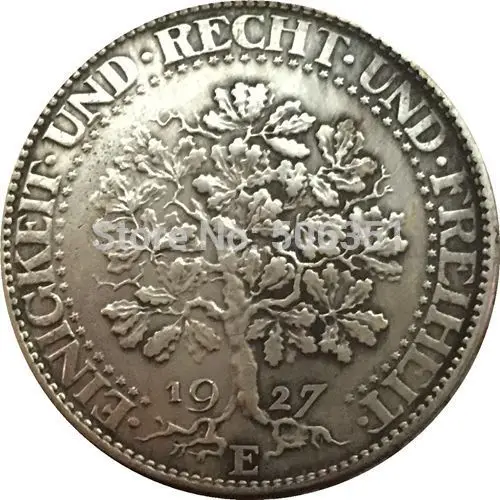 Немецкая монета 1927-1933 разных даты 36 монет копия - Цвет: 1927E